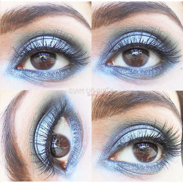Festive Silver Smokey Eye Makeup - EOTD