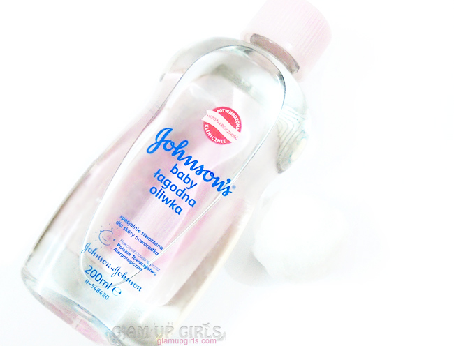 Johnson Baby oil as Makeup Remover