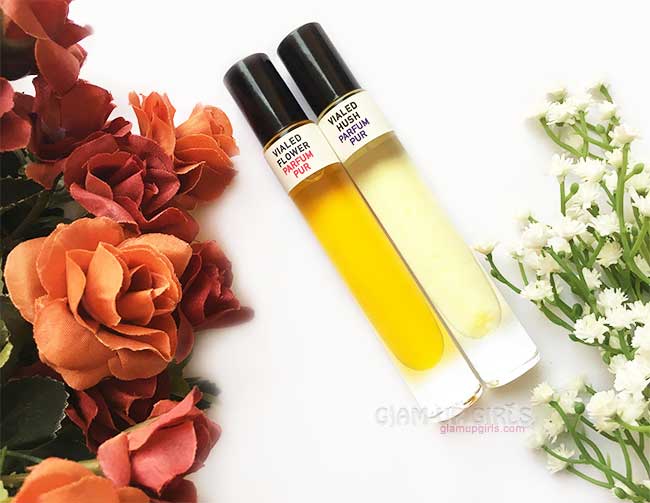 Natural Handmade Flower and Hush Parfum Pur by Call of Vialed - Review 