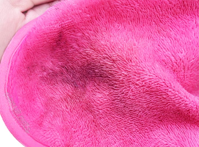 Makeup Revolution Pro Makeup Eraser Towel  after using