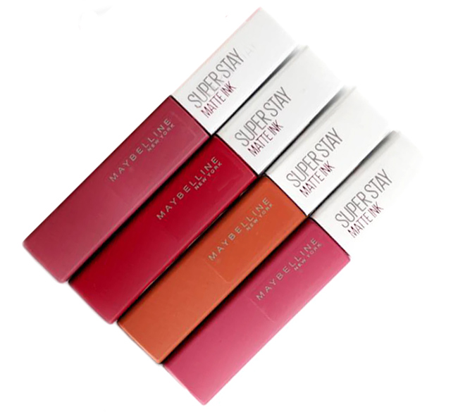 Maybelline Superstay Matte Ink in Lover, Pioneer, Fighter and Ruler - Review and Swatches 