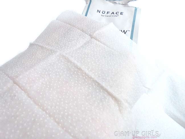 NuFACE Prep n Glow Cloth's polishing micro-dots side