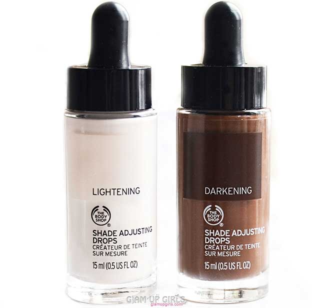 The Body Shop Foundation Shade Adjusting Drops - Review and Swatches 