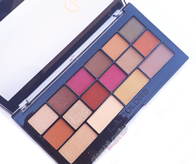 L.A. Colors Sweet! 16 Color Eyeshadow Palette in Brave, Review and Swatches 