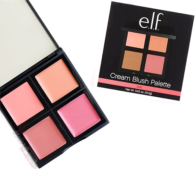 e.l.f. Cream Blush Palette in Soft - Review and Swatches 