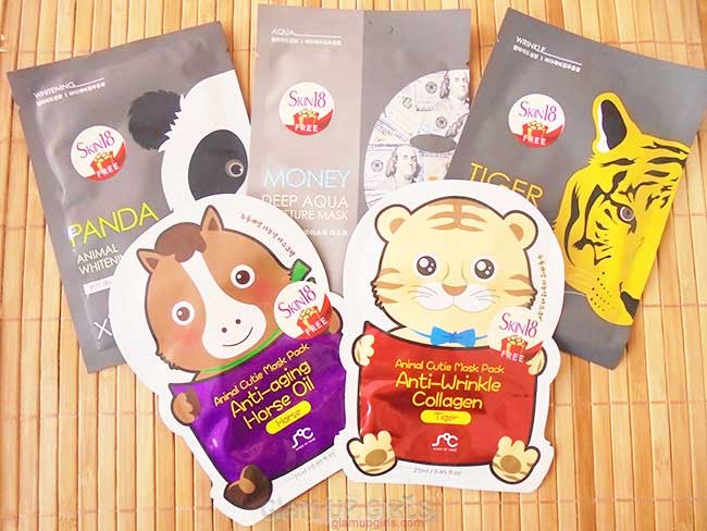 Xilix and SOC Animal Sheet Masks from Skin18 - Review 