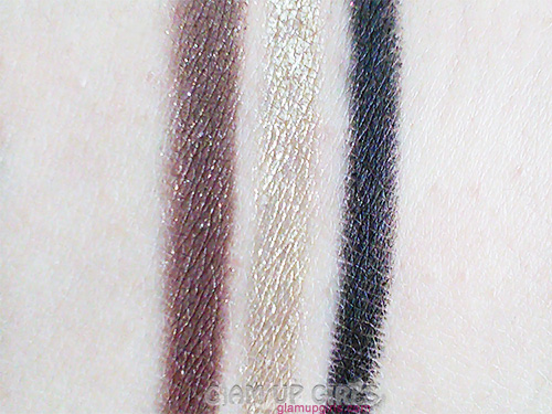 Sigma Beauty Extended Wear Eye Liner Balance , Enlighten and Boost - Swatches