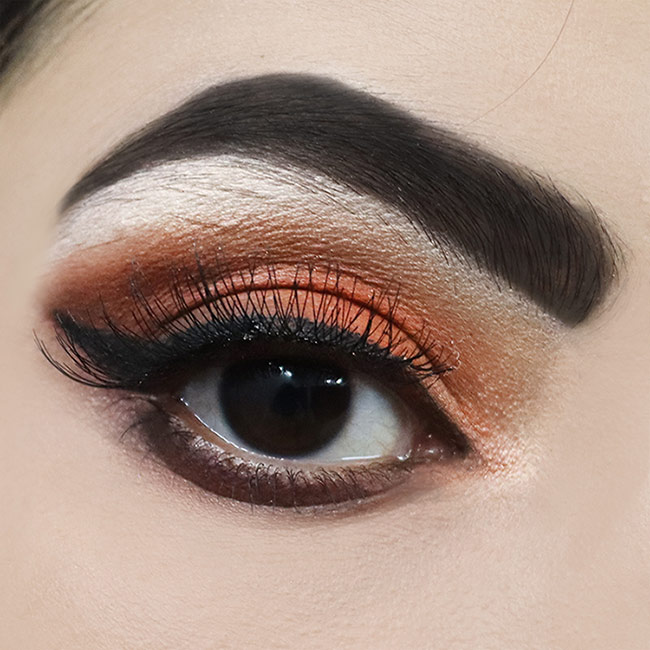 Pumpkin Spice Inspired Fall Eye Makeup Look 