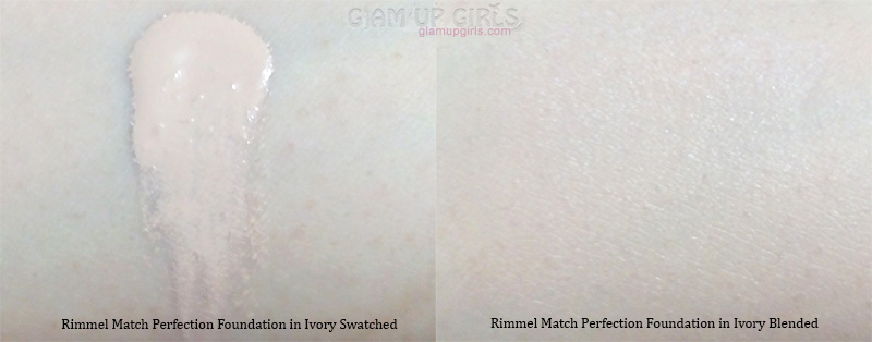 Rimmel Match Perfection Foundation in Ivory - Review and Swatches