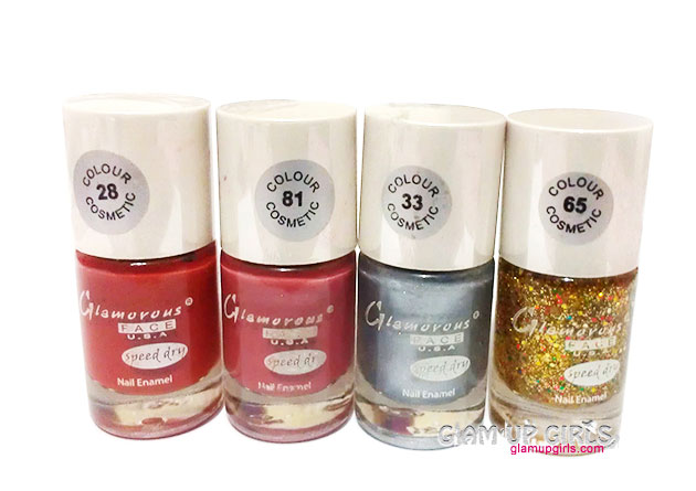 Glamorous Face U.S.A Speed Dry Nail Polish - Review and Swatches 