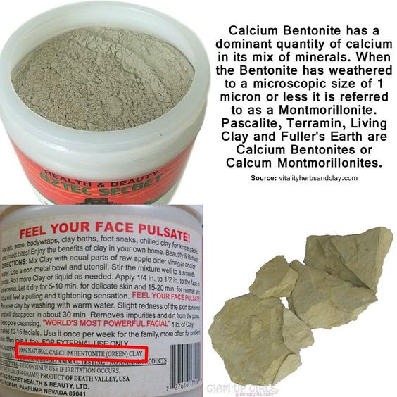 Difference between Aztec indian healing clay and Fuller's Earth