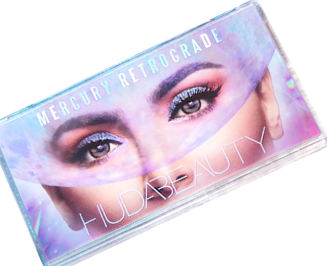 Huda Beauty Mercury Retrograde Eyeshadow Palette Packaging
