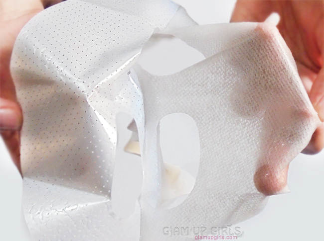Seperating fiber mask from plastic sheet