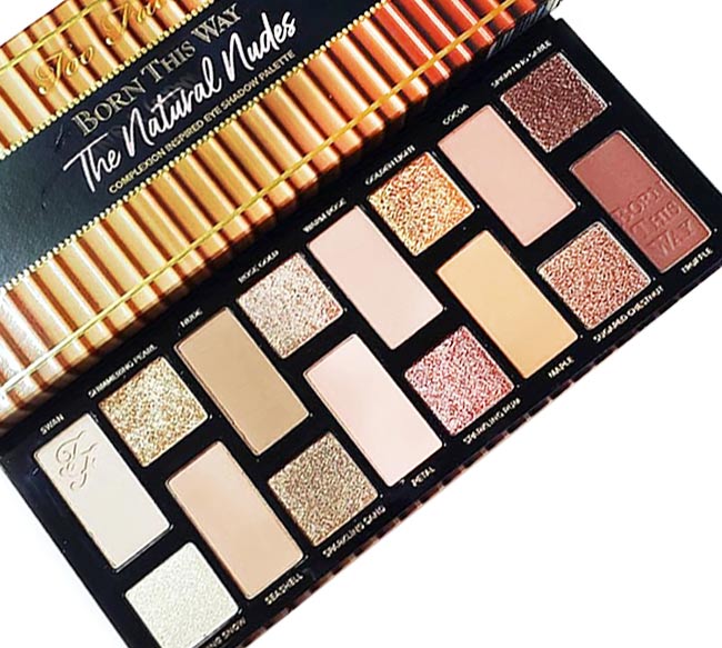 Too Faced Born This Way The Natural Nudes Eyeshadow Palette - Review and swatches 